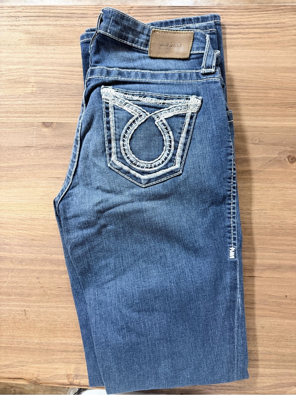 Vintage Big Star Women's Boot Cut Jeans with Embroidered Pocket
